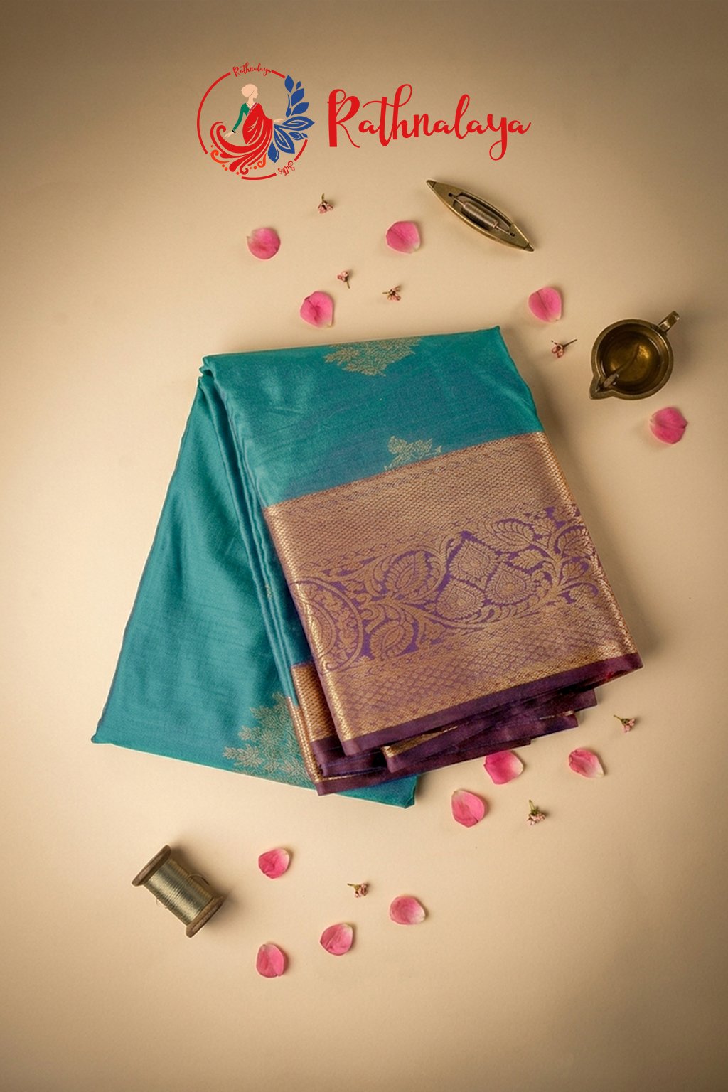 Aaravi Azure Silk Saree