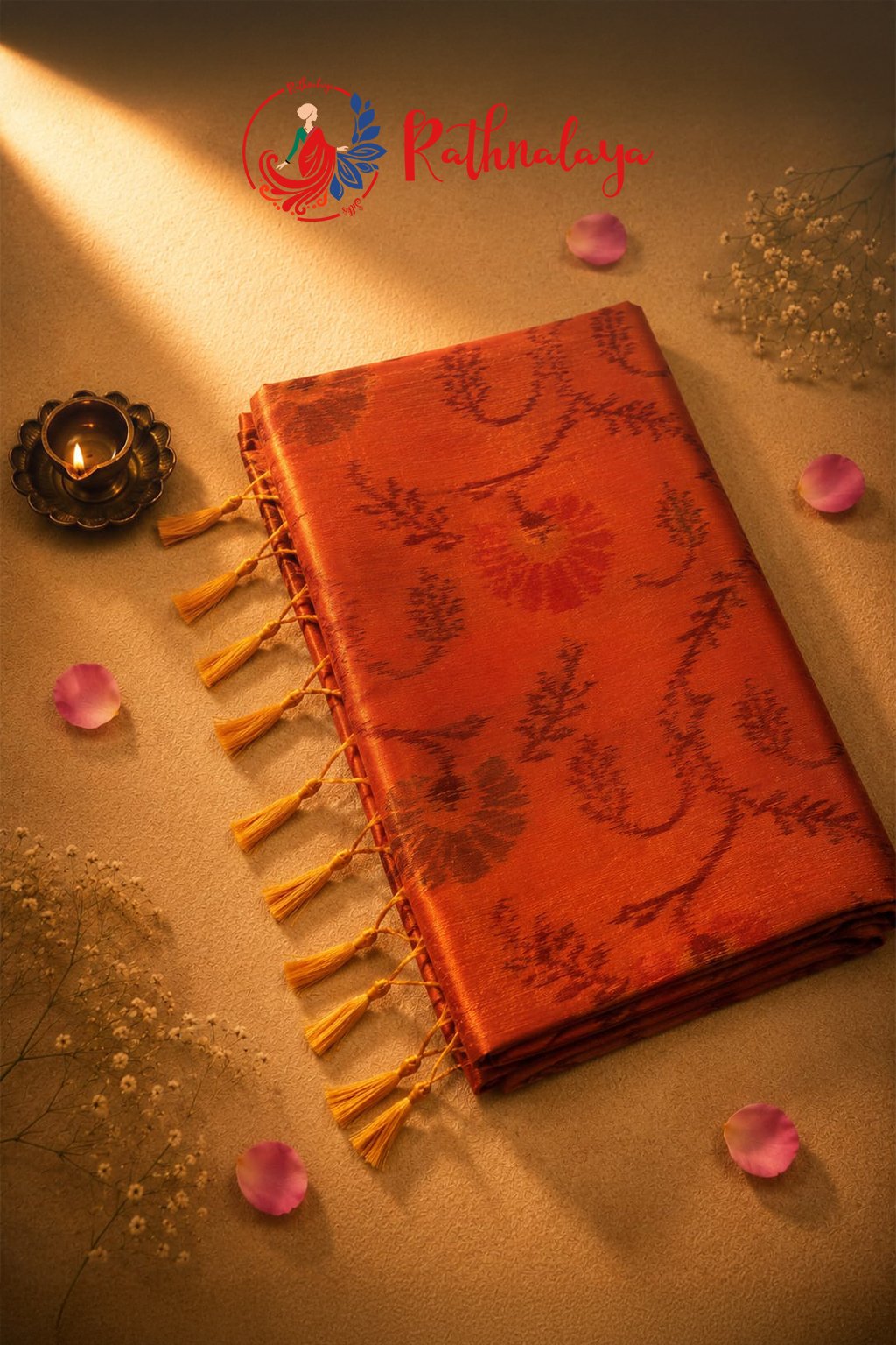 Kesari Varnam Silk Saree