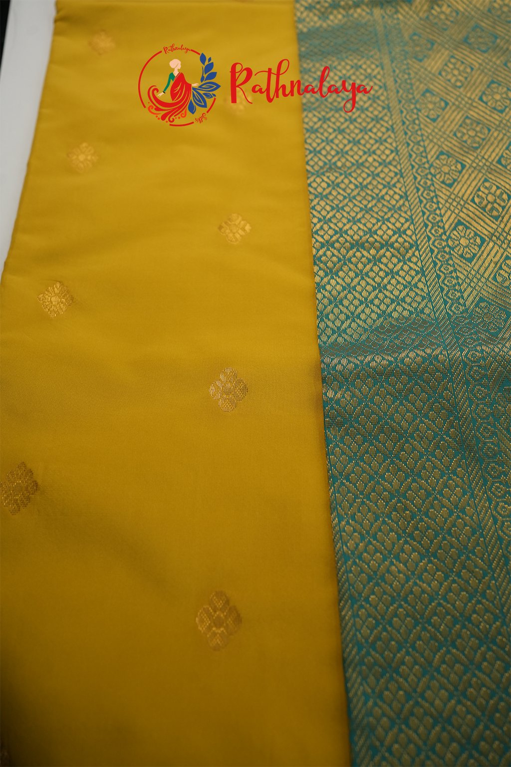 Golden Mustard Elegance Saree
