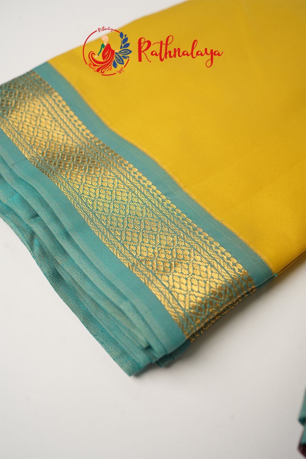 Golden Mustard Elegance Saree