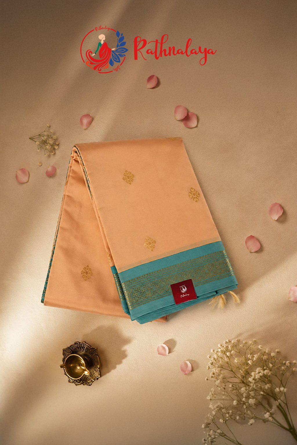 Peach Blossom Grace Saree